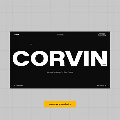 Corvin Website agency clapat clean design minimal portfolio showcase website wordpress
