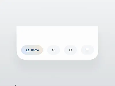 Bottom Menu animation bottom menu button chat figma home icon menu mobile more search ui ux