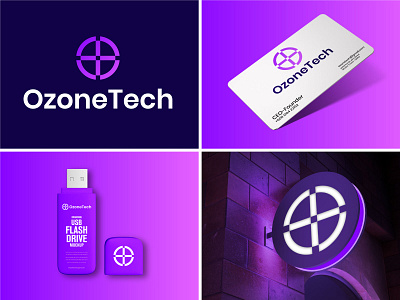 OzoneTech Modern Logo Design & Brand Identity branding brandingidentity logo modern ozonetech tech technology logo
