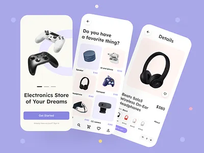 Headphone app earphone ecommerce gaming handset headphone mobile app mobile app design online store speaker ux ui