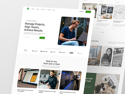 Doozy - Task Management Landing Page [Blog Page] about page artickel page blog landing page blog page clean design dashboard landing page product design project management resources saas task management task management landing page ui website design website task management