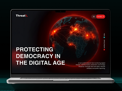 ThreatX: UI/UX Concept Designed to Protect Democracy branding cybersecurity democracy democrat diversity figma illustration intelligent landing page non profit website threat tntelligence typography ui user interface ux web web design web development website website design