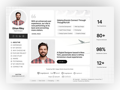 Resume Style Portfolio clean cv minimal personal protfoilo protfoilo protfoilo website resume ui ux design ux webdesign
