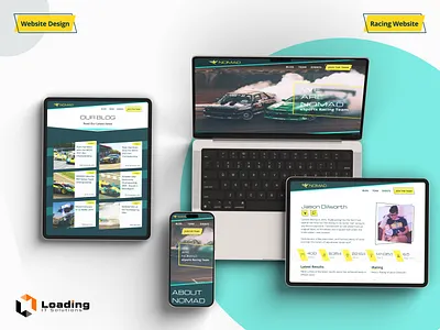 eSports Racing Team Website Design | UI/UX & Blog Pages 3d animation blogdesign branding esports graphic design logo motion graphics racingwebsite teamwebsite ui uiux