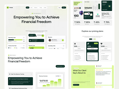 Finovia – Modern Financial Web UI Design banking website banking website design finance landing page finance website landing page oripio saas landing page ui ui design ux design web design website design