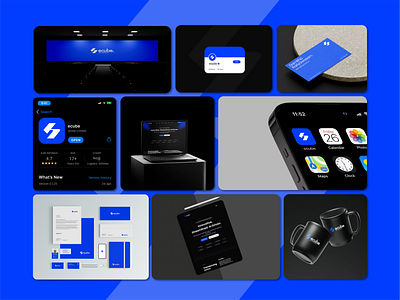 Ecube Brand Identity Design 3d branding design graphic design logo