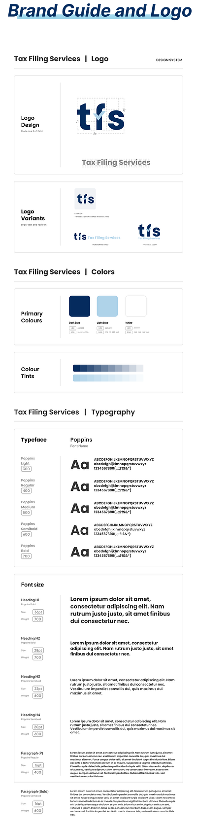 Tax Filling Services branding graphic design logo ui