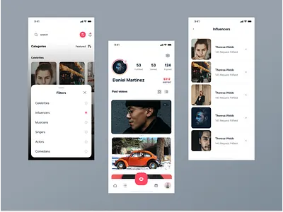 Social App - UXUI app application design chat community instagram minimal mobile app mobile design product design social social app social application social media social network trendy ui ui ux video