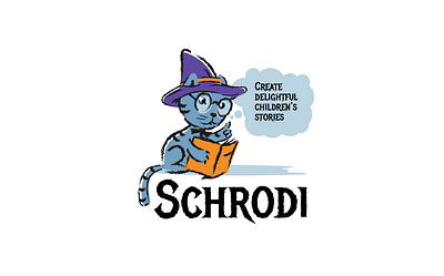Cat Schrodi book cat children illustration kids story wizard