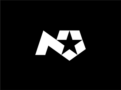 N Star active apparel athletic branding brandits design energy fitness gym logo minimal monogram performance run sport star type wear workout