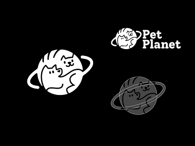 Pet planet logo animal brand branding cat design dog elegant graphic design logo logo design logo designer logodesign logodesigner logotype modern pet planet