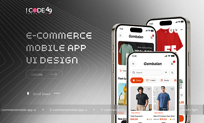 E-COMMERCE MOBILE APP UI appdesign ecommerceui mobileapp mobileui modernui ui uidesign uiux uiuxdesign