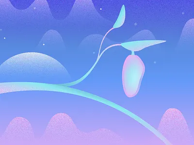 Butterfly pupa adventure environment illustration landscape illustration travel wallpaper