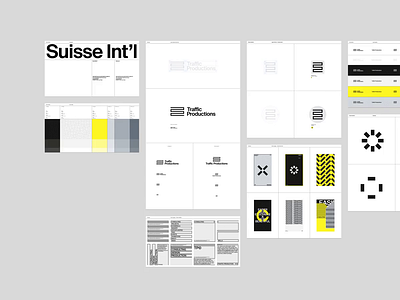 Traffic Productions — Brand Guidelines brand brand guidelines brand identity clean color grid layout minimal typography