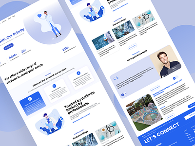 CareConnect – A Modern Healthcare Website UI 🩺