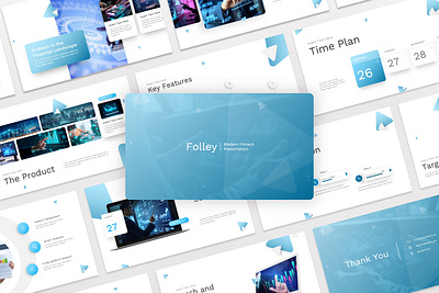 Folley – Modern Fintech Presentation business clean design finance fintech graphic design minimalist modern pitch deck powerpoint presentation technology