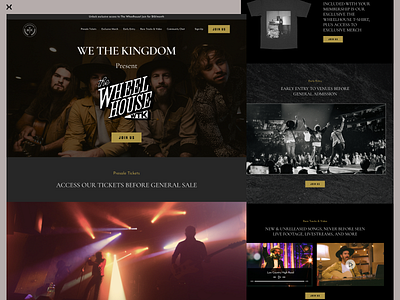 Music Event Landing Page clean color concert creative dark ui design dribbble shot event landing page event page landing page design music music event musicians typography ui ui design ux ux design web design