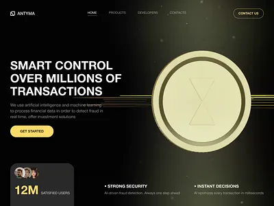 AI Landing Page | Landing Page Design | Website Design | AI ai ai landing page ai product design ai product ui corporate website dark theme financial financial website fintech fintech design fintech landing page fintech uiux landing page landing page design product design ui ux user interface web design web interface design website design