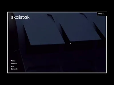 Skaistak clean design editorial framer grid home minimal portfolio print ui website