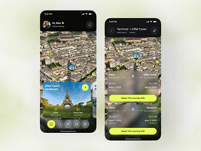 AI Travel App UI ai aiapp aidrivendesign app app design ios mobile mobile app mobile ui personalizedux smarttravelapp travel travelapp travelplannerui ui ui design uiux