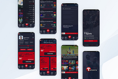 T-Sports: Mobile & web Application sports analytics