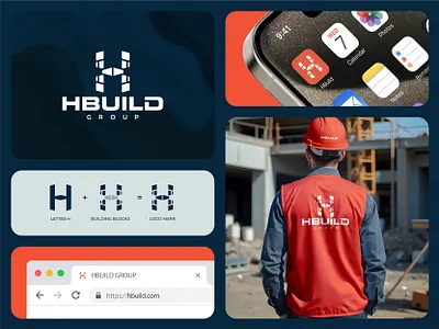 HBuild - Real estate, construction logo design brand identity h letter h letter logo h mark h monogram home logo house logo letter h letter h logo logo mark logodesign logotype minimalist modern logo property logo real estate agency real estate branding