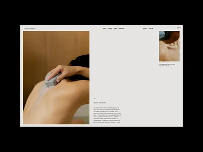 HolistiCosmetics Issue 111 cosmetics desktop e commerce ecommerce home home page homepage layout minimal minimaldesign minimalist product page shop shopify store ui ux uxui web webdesign