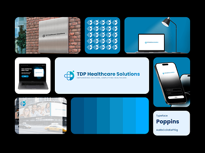 TDP Heatlhcare Solutions branding graphic design logo ui