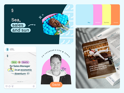 Surfe - Design elements blogpost book branding colors design designgraphic graphic design graphism logo post socialmedia