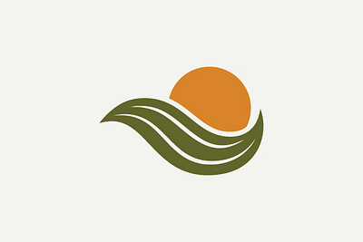 Farming logo design farm farming graphic design green leaf logo logos nature product sun vector