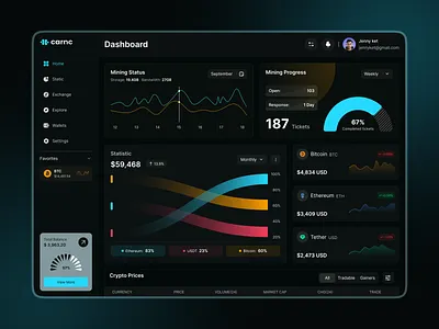 Crypto Dashboard UI/UX blockchain crypto analytics crypto dashboard crypto exchange crypto trading crypto wallet cryptocurrency cryptocurrency dashboard swap web3