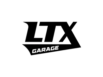 LTX Garage attractive auto automotive automotive logo branding car creative logo custom garage initials jdm lettering modern racing speed shop streetwear streetwear logo
