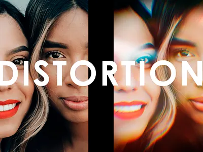 Lens Distortion With Light Leak Effect distortion effect glow leak lens light photo photoshop prizm psd template