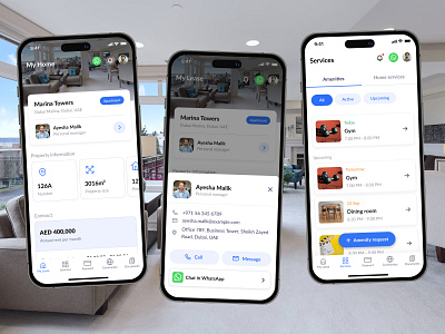 Mobile App for Managing Property-Related Tasks app modern property real estate real estate design user interface ux design