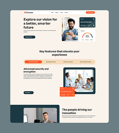 The ultimate Finance SaaS and Startup Website Template accounting bank investment marketing software startup