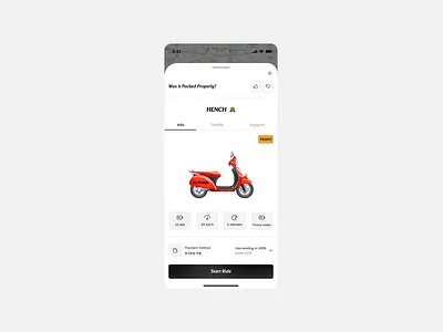 Get Ride app design bike card finance map mobile app mobile ui payment popup ui ui design user interface ux design