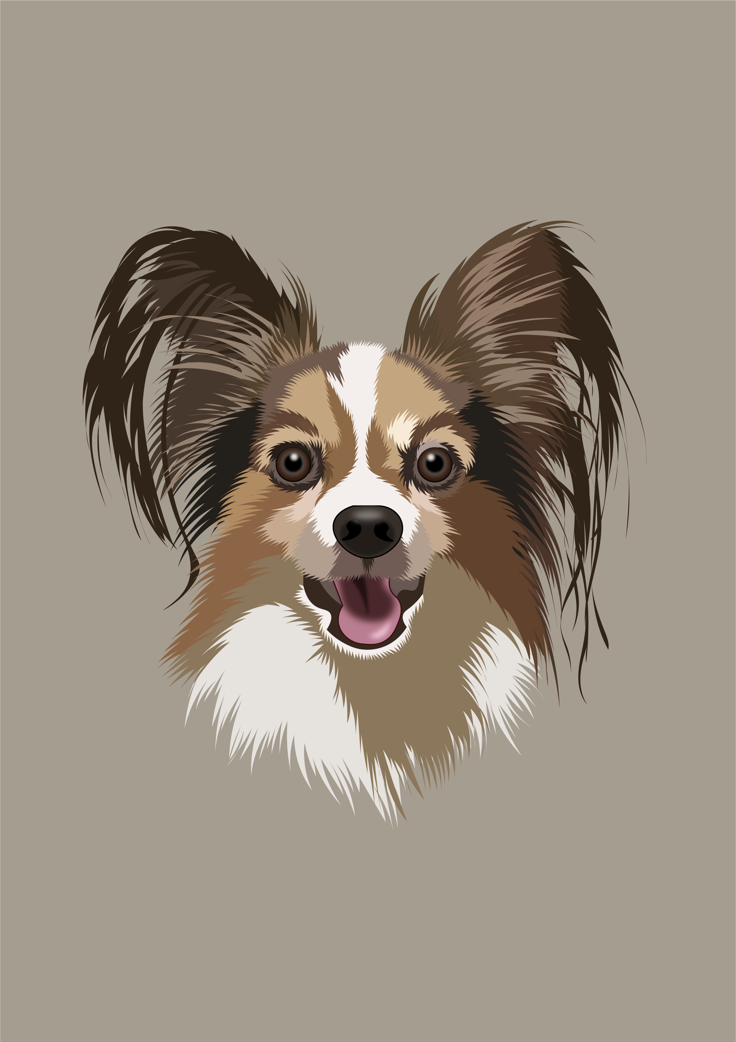 Dog art digitalart dog graphic design illustration portrait vector
