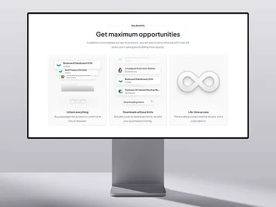 Features of Uiscore Access Bundles animate animation app bento clean creative design hero landing minimal motion graphics product design ui ux web