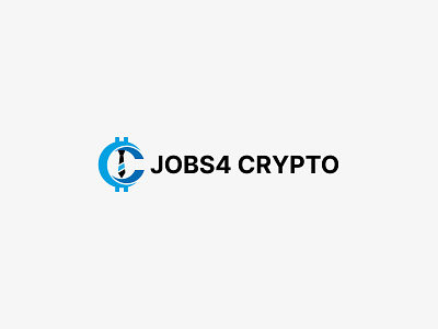 Modern, Minimalist Jobs4 Crypto logo design concepts. app icon bitcoin bitcoin logo brand brand identity branding c letter logo crypto crypto job crypto logo design logo logo design money typography vector