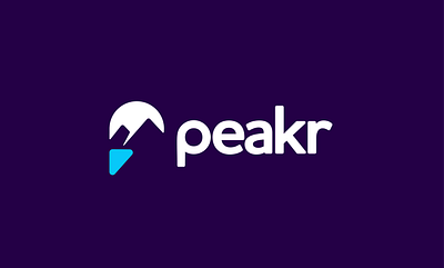 Peakr - Logo Design peak logo
