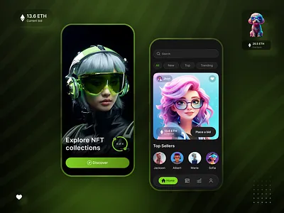 NFT Marketplace App app design app ui design minimalist ui mobile app mobile app design mobile app ui nft app nft market nft market app nft market place nft marketplace nft marketplace app nft marketplace app design nft marketplace mobile app nft marketplace ui nft mobile app nft mobile app design ui design ui ux ui ux design