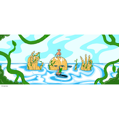 Ancient ruins character design design digital art digital illustration drawing graphic design illustration