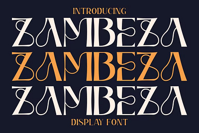 Zambeza - Display Font calligraphy display display font font font awesome font family freebies freebies font freebies font letter lettering letters modern font modern fonts sans serif sans serif font script type typeface typography