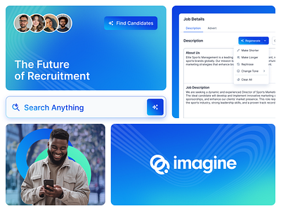 Imagine – AI-Powered Recruitment Platform executive hiring interface design