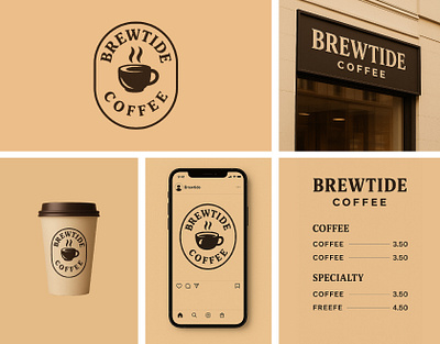 Brewtide Coffee – Branding & Logo Design brand identity branding cafe branding coffee coffee brand coffeelabel coffeelogo creative logo logo logo design logo inspiration logo mark logotype minimaldesign minimalist logo modern logo monogram typography logo vintage logo visualidentity