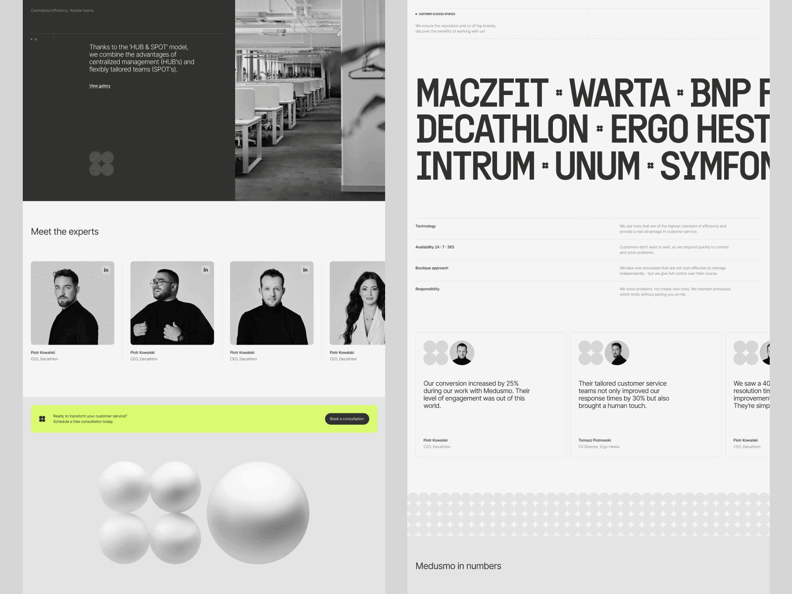 Medusmo 3d branding clean design graphic design illustration landing modern motion graphics typography ui ux web website