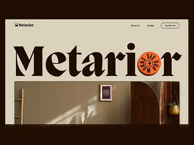 Metarior Landing Page 2d animation branding flat interaction landing page logo ui ux web website