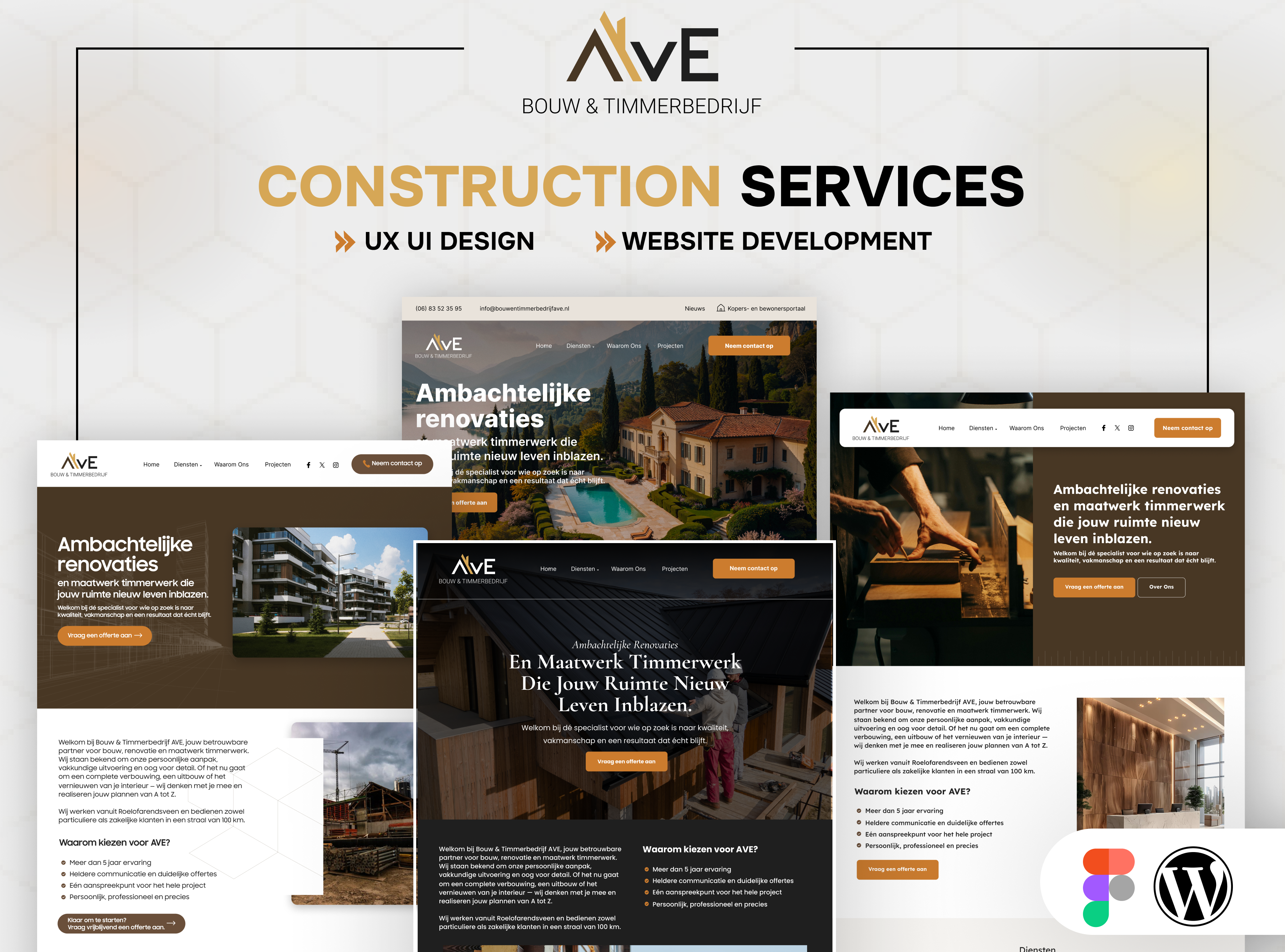 Construction Services Web UI/UX Design & WordPress Development cms cms development construction service ui construction website ui figma design grafikdesign graphic design responsive website ui ui design user interface ux ux design web design webdesign für den bau website design website development website entwicklung website ui wordpress development