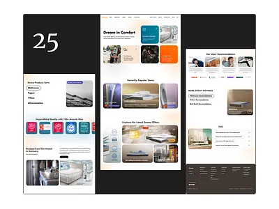Emma Mattresser Website Redesign Concept emma ui ux website