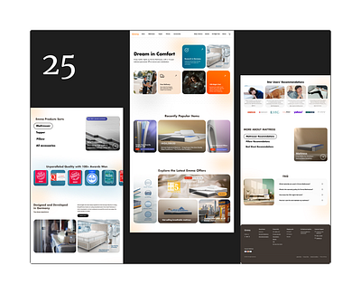 Emma Mattresser Website Redesign Concept emma ui ux website
